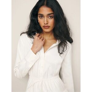 Reformation Moira Dress in white size 12